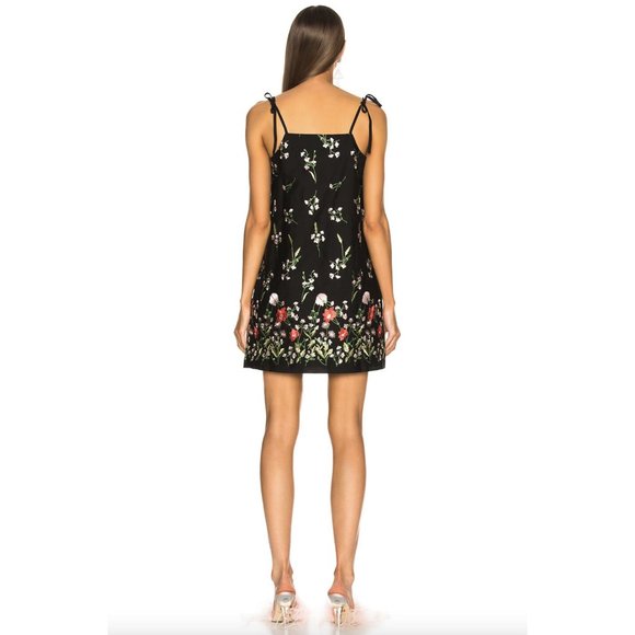 [relisted] Marques Almeida Black Floral Embroidered Mini Slip Dress - Picture 9 of 16